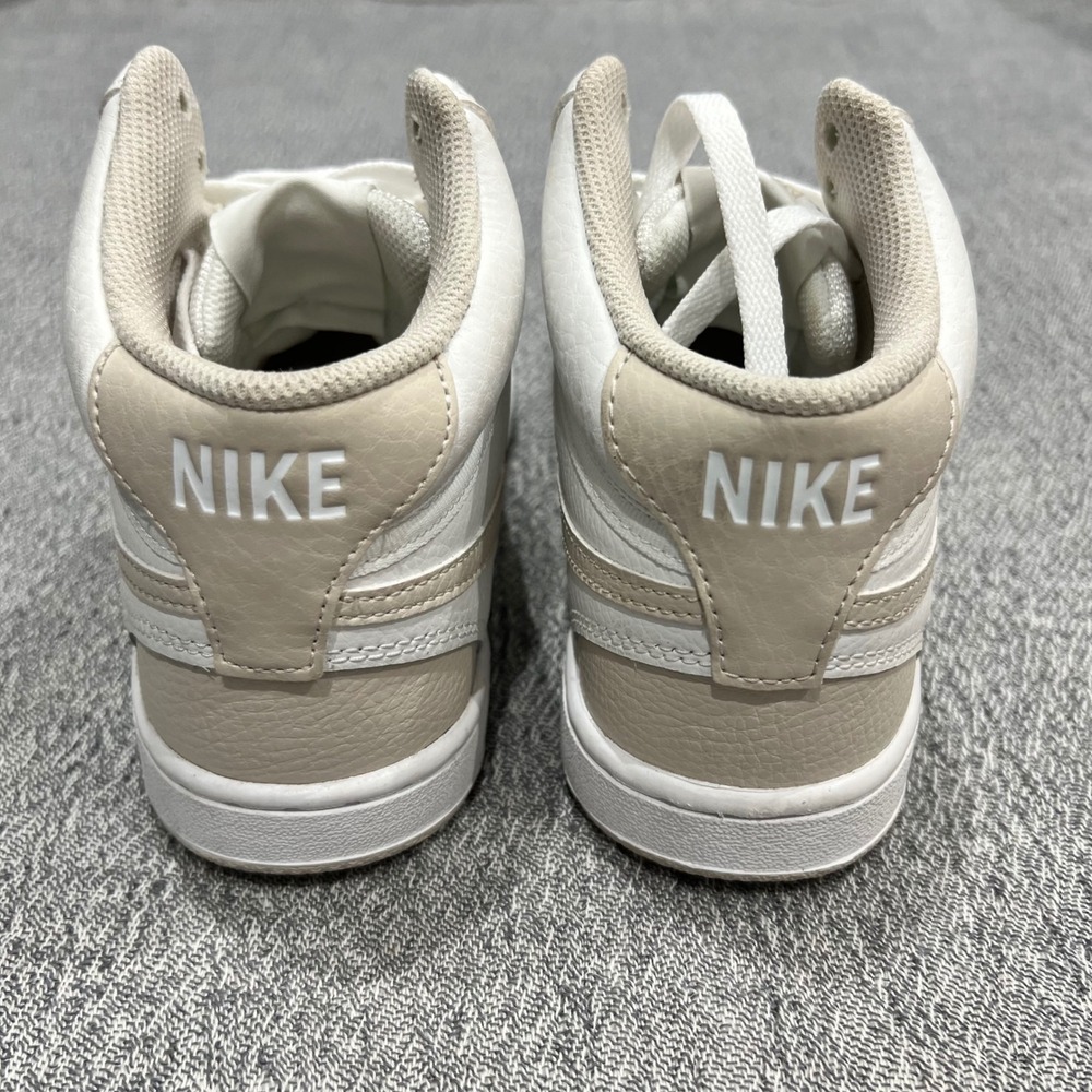 Nike Court Vision Mid White Light Orewood Brown Women Size 7 CD5436-106 Sneakers - Picture 7 of 9